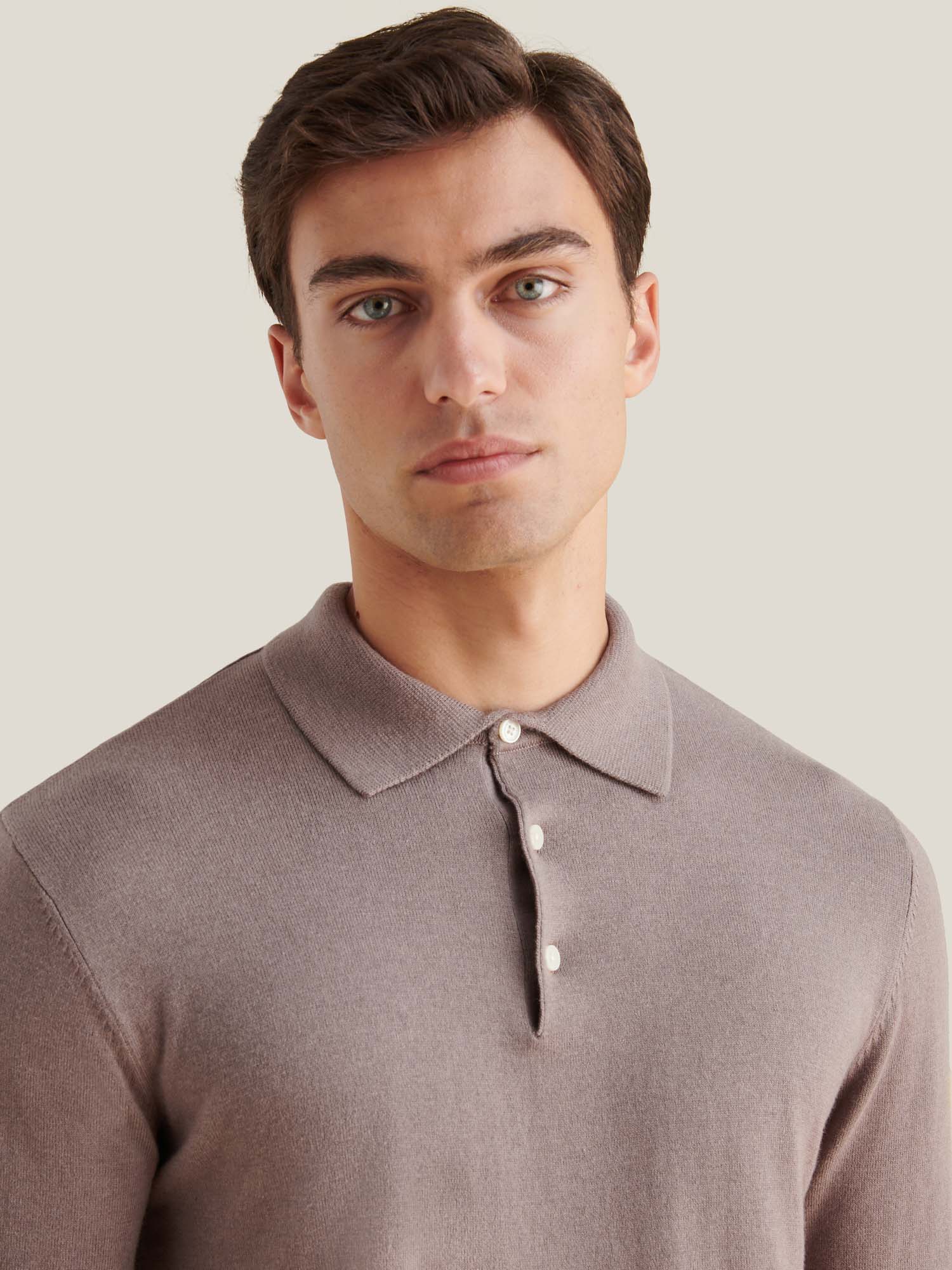 Peckham Rye Knit L/S Iron Polo Shirt